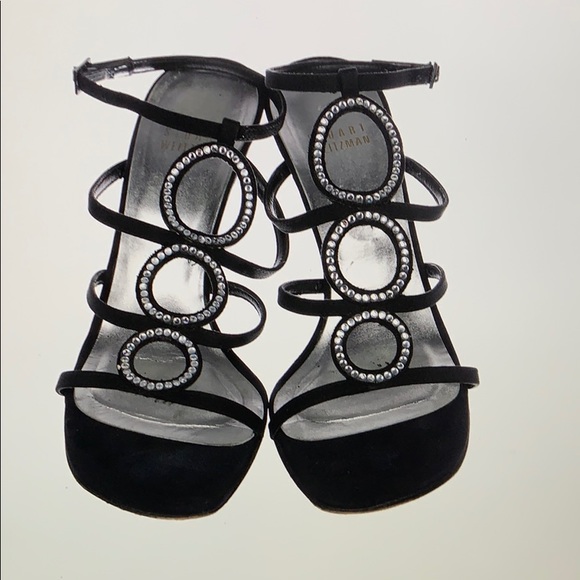 STUART WEITZMAN Canvas Caged Sandals - Picture 3 of 5